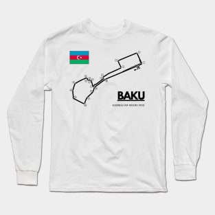 Baku F1 Track Azerbaijan Long Sleeve T-Shirt